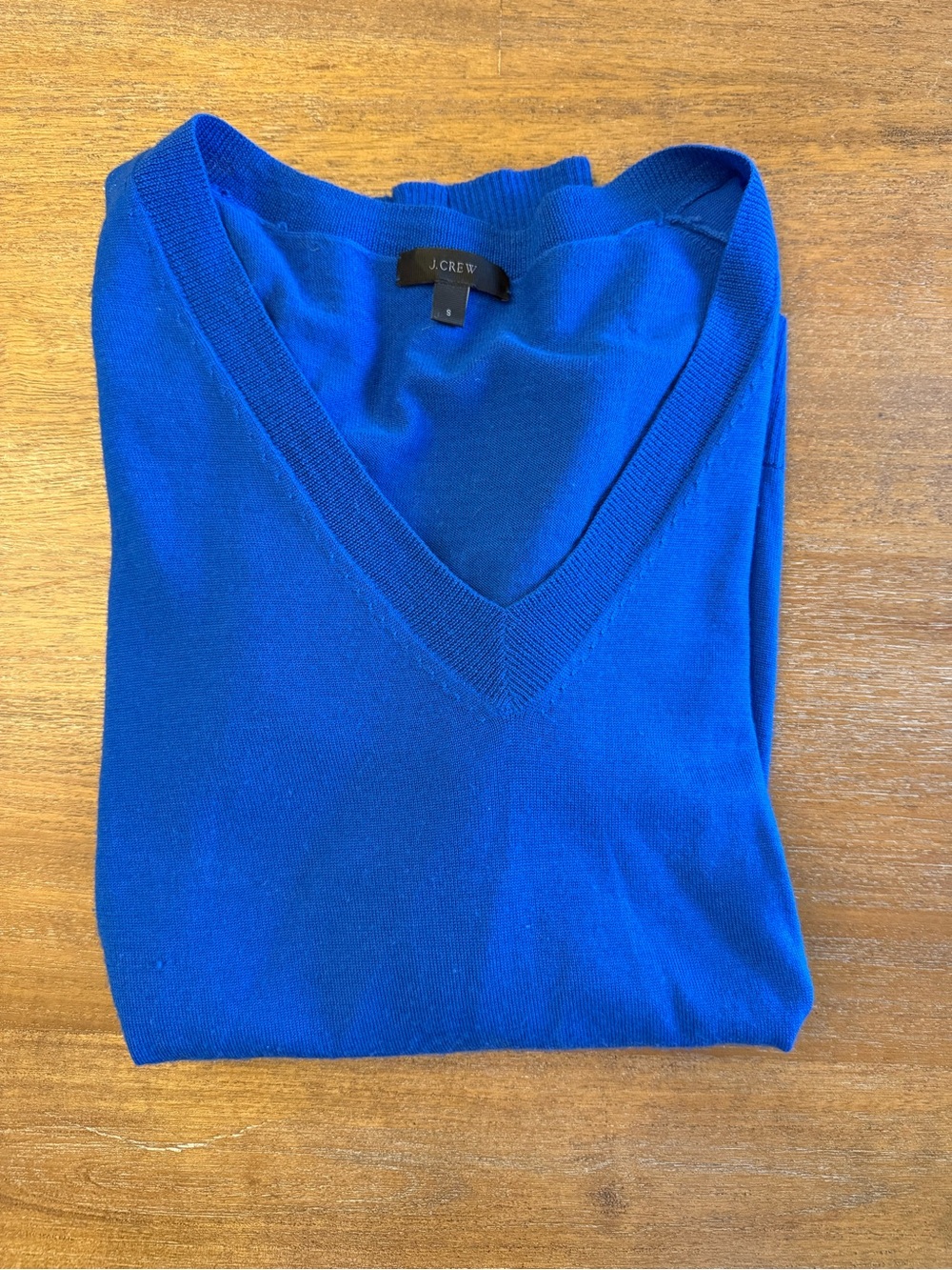 J. Crew Women's V-Neck Sweater in Royal Blue